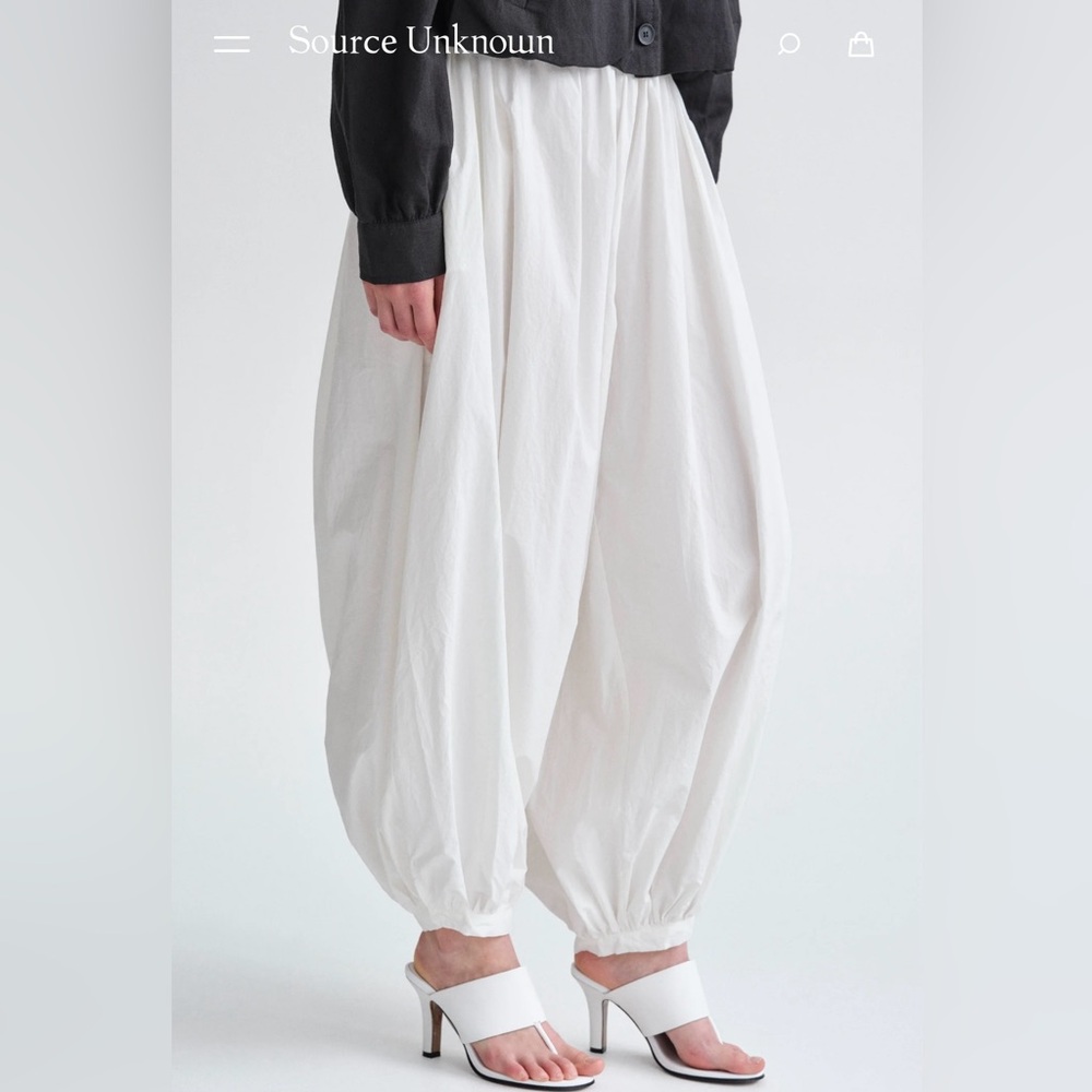 Source Unknown white balloon pants